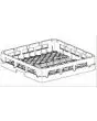 CESTA PLATOS 18 PLAZAS POLIPROPILENO - Medidas cm A 50 x F 50 x h 11