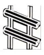 SOPORTES LATERALES CON ALAMBRES CROMADOS - PARA N. 4 BANDEJAS GN 1/1 (cm. 53 x 32,5)