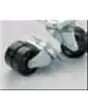 KIT DE 4 RUEDAS GEMELAS ø 75 mm (2 con freno)