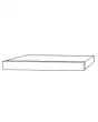 Campana aislante para horno pizzero mod. LCC/I - Frontal Acero Inox - h 16 cm - Ha de ponerse en cada composición
