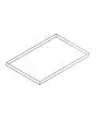 BANDEJA INOX PARA MOD. ARMONIA 64/1, 64/2, 64/3 - Medidas cm 60 x 40 x 2 H