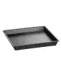 Bandeja de cocción de aluminio fundido antiadherente - Fondo liso - Adecuada para productos congelados - Dimensiones cm 26x26x3h