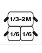 JUEGO DE CESTAS N. 2 x 1/6 GN + N. 1 x 1/3 GN 2M