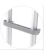 GANCHO DE POLIPROPILENO para EMPALMAR FILAS DE ASIENTOS con patas ø 25 mm - Cantidad mínima de compra N. 10