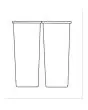 2 CUBOS PARA EL RECICLAJE DE 35 LITROS CADA UNO (Accesorios para aplicar al BANCO BAR)