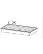 CUBETAS GN con TAPAS PARA CUBA REFRIGERADA - Para CUBA con ancho de cm 100 N. 8 VASCHETTE DA 1/6 + N. 4 VASCHETTE DA 1/9 (Accesorios para aplicar al BANCO BAR)