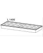 CUBETAS GN con TAPAS PARA CUBA REFRIGERADA - Para CUBA con ancho de cm 140 N. 12 VASCHETTE DA 1/6 + N. 4 VASCHETTE DA 1/9 (Accesorios para aplicar al BANCO BAR)