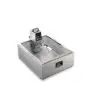 CUBA INOX CON TAPA GN 2/1 H. 20cm - Capacidad 42 lt - Medidas cm 68,5 x 56,5 x 20 h