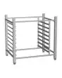 SOPORTE ALTO ABIERTO - Capacidad n. 8 bandejas cm 60x40 - Distancia entre bandejas cm 7 - Dimensiones cm L 79,8 x P 59,9 x 78,2 h - Peso Kg 13