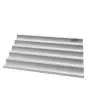 BANDEJA DE ALUMINIO PERFORADA DE 5 CANALES PARA BAGUETTES PRECOCINADAS - cm 60x40