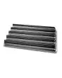 BANDEJA DE ALUMINIO PERFORADA ANTIADHERENTE DE 5 CANALES PARA BAGUETTES FRESCAS - cm 60x40