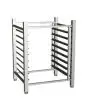 SOPORTE ALTO ABIERTO - Capacidad n. 8 bandejas cm 46x33 - Distancia entre bandejas cm 7 - Dimensiones cm L 59,8 x P 51,8 x 78,2 h - Peso Kg 12