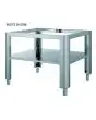 SOPORTE INOX con RUEDAS - PARA HORNO GENIUS 4 AIR - Dimensiones cm L 116 x P 105 x 53/59 h