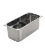 CUBETAS PARA HELADERÍAS DE ACERO INOX - CAPACIDAD Lt. 5,0 - MEDIDAS mm. L 360 x P 165 x 120 h