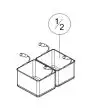 N. 2 CESTAS GN 1/2 - Dimensiones cm L 29 x P 24 x 20 H