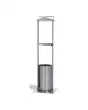 DISPENSADOR DE GUANTES Y BOLSAS - Mod. INOXSTAR - Estructura de acero inox - Dimensiones cm L 40 x P 40 x 120 h