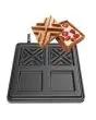 PLACA INTERCAMBIABLE - FORMA: N. 2 WAFLE CUADRADO cm 10,8 x 10,8 x 2 - DE HIERRO FUNDIDO