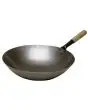 Sartén Wok de acero - Diámetro 360 mm - Dimensiones mm L 560 x P 360 x H 95 - Peso 1,5 kg