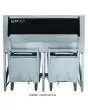 CONTENEDOR DE HIELO - Mod. BCS 400 - CAPACIDAD DEL CONTENEDOR Kg 413 - Estructura de Acero inox AISI-304 - Carro excluido - Tipos de fabricadores de hielo compatibles SS 150, GR 220, GRF 310, FD/HD 215, FD/HD 315 SLIM, FD/HD 415 MN, FD/HD 415 TR, GRN 310 