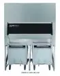 CONTENEDOR DE HIELO - Mod. BCS 800 - CAPACIDAD DEL CONTENEDOR Kg 812 - Estructura de Acero inox AISI-304 - Carro excluido - Tipos de fabricadores de hielo compatibles GRF 310, FD/HD 215, FD/HD 415 MN, FD/HD 415 TR, GRN 310 - Dim. cm L 152,4 x P 101,6 x H 