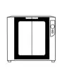 CÁMARA DE FERMENTACIÓN - POTENCIA KW 2,4 - CAPACIDAD: 8 X (60X40 - GN 1/1) - Medidas cm A 93,5 X F 81 X h 87
