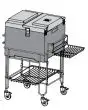 CARRO PARA CONTENEDOR ISOTÉRMICO - Medidas cm L 58,1 x P 66,6 x 76 H