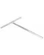Espátula para extender masa de crepes - Estructura de aluminio - Peso Kg 0,319 - Dimensiones cm L 20 x 30 h