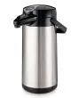 TERMO FURENTO - VASIJA INTERIOR DE VIDRIO, CONTENEDOR EXTERIOR DE ACERO INOX - CON BOMBA - COLOR PLATEADO - CONTIENE HASTA 2,2 LITROS DE TÉ O CAFÉ A LA TEMPERATURA JUSTA CONSERVADO TODO EL AROMA - DIMENSIONES mm ø 164 x 378 h