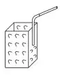 N 4 CESTAS GN 1/8 - Dimensiones cm 10 x P 14 x 16 h