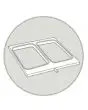 MOLDE DE N. 2 ENVASES - GASTRONORM 1/4 (cm 26,5 x 16,2) - PARA MOD. SEAL MATIC 400 DIGIT