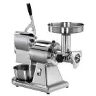 Combinada Picadora de carne y Rallador 12 / T - Grupo picador de aluminio - Monofásico - Producción horaria Kg / h 100-160 - Producción horaria Rallador Kg/ 40 h - Homologación CE