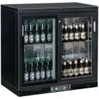 EXPOSITOR VITRINA REFRIGERADO DE CHAPA BARNIZADA Y ALUMINIO - PARA BEBIDAS - Mod. G-BC2PS - VENTILADO - CAPACIDAD Lt 223 - N. 1 PUERTA DE CRISTAL - TEMPERATURA +2°/+8°C - Medidas cm A 92 x F 53,5 x h 92 - CE