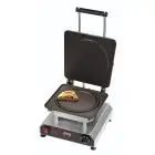 GOFRERA - MOD. 2351828EU - De ALUMINIO ANTIADHERENTE FIJA - FORMA: N. 1 WAFFEL ø cm 22x1 TÍPICO PANCAKE - Alimentación Monofásica 230v/50hz - Potencia W 2800 - Medidas cm L 32 x P 34 x h 27,5 - CE