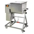 MEZCLADOR DE CARNE BIPALA con CARRO - MOD. F100/2P - Capacidad: 100 Kg - Potencia 1.8 kW - Peso Kg 110 - Medidas cm. L 116 X P 57 X h 104 - Norma CE