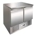 SALADETTE / MESA REFRIGERADA PARA SANDWICH BT DE ACERO INOX AISI 304 - Mod. G-SS45BT - ESTÁTICA - GASTRONORM 1/1 (cm 53 x 32,5) - N. 2 PUERTAS REFRIGERADAS - TEMPERATURA -12º/-18ºC - Medidas cm. A 94,3 x F 70 x h 85 - CE