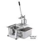 CORTADORA MANUAL PARA PATATAs FRITAS - MOD. CF5 - Producción horaria 100/150 Kg - Medidas cm L 28 x P 51,2 x 73,5 h