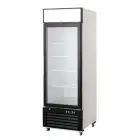 ARMARIO FRIGORÍFICO de ACERO - Mod. MCF8714GR - VENTILADO - Capacidad LT 610 - N. 1 Puerta de Cristal - TEMPERATURA 0°/+8°C - Dim. cm L 68,5 x P 80,5 x h 206,5 - CE