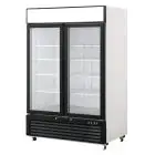 ARMARIO FRIGORÍFICO de ACERO - Mod. MCF8716GR - VENTILADO - Capacidad LT 1300 - N. 2 Puertas de Cristal - TEMPERATURA 0°/+8°C - Dim. cm L 138,2 x P 80,5 x h 206,5 - CE