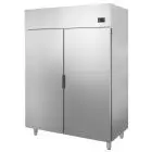 ARMARIO FRIGORÍFICO DE ACERO INOX - Mod. 96TN - Gastronorm 2/1(cm 65 x 53) - N. 2 PUERTAS - VENTILADO - CAPACIDAD LT 1400 - CLASE ENERGÉTICA C - TEMPERATURA  -2° / +8° C - Dim. cm L 144 x P 80 x h 202 - CE