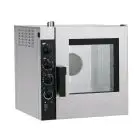HORNO ELÉCTRICO MIXTO DE CONVECCIÓN Y VAPOR DIRECTO PARA GASTRONOMÍA Y PASTELERÍA - Mod NECE5232 - CONTROL ELECTROMECÁNICO - ALIMENTACIÓN MONOFÁSICA 230/1/50 - POTENCIA KW 3,3 - CAPACIDAD: 5 X (GN 2/3) - Distancia entre bandejas cm 7,4 - Medidas cm A 63,7