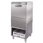 LAVAVAJILLAS PROFESIONAL DE ACERO INOX AISI 304 18/10 - MOD. 4SB - CON BOMBA DE DESAGÜE - ALIMENTACIÓN TRIFÁSICA - PASO ÚTIL ALTURA MÁXIMA cm 37 - CESTA CUADRADA cm 50 x 50 - CICLO 120" / 240" - Medidas totales cm A 59,4 x F 63,7 x h 132