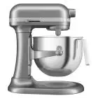 AMASADORA PLANETARIA KITCHENAID - Mod K6S Heavy Duty Metal PLATEADO - Estructura de metal - N 1 cuba Lt 6,6 - Potencia 375 W  - Alimentación monofásica 220-240V - Medidas cm L 28,7 X P  37,1 X h 41,9