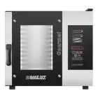 HORNO A GAS MIXTO DE CONVECCIÓN Y VAPOR CON MANDOS DIGITAL - Cod. GOURMET 511G - PARA GASTRONOMÍA - Capacidad bandejas n. 5 GN 1/1 (cm 32,5x53) - Potencia kW 8 - Alimentación 230 V 50/60 Hz MONOFÁSICO - Temperatura max °C 270 - Medidas exteriores cm. L 71