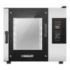 HORNO ELÉCTRICO MIXTO DE CONVECCIÓN Y VAPOR CON MANDOS DIGITAL - Cod. GOURMET 511E - PARA GASTRONOMÍA - Capacidad bandejas  n. 10 GN 1/1 (cm 32,5x53) - Potencia kW 17,5 - Alimentación 230/400 V 50/60 Hz - Temperatura max °C 270 - Medidas exteriores cm. L 