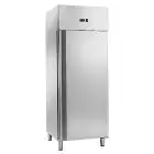 ARMARIO FRIGORÍFICO DE ACERO INOX - Para SNACK - Estático - Mod. AK404TN - Capacidad lt 400 - N. 1 puerta - Temperatura 0°/+8°C - Dim. cm L 68 x P 71 x 201 H - CE
