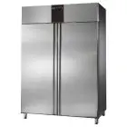 ARMARIO FRIGORÍFICO EN ACERO INOX AISI 304 - VENTILADO - Mod CH14RMMTN - GASTRONORM 2/1 - CAPACIDAD LT 1400 - N 2 PUERTAS - CON PARADA DE VENTILACIÓN - TEMPERATURA 0° +10°C - Medidas cm L 142 x P 80 x h 210
