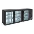 NEVERA DE RETRO BAR PARA BEBIDAS - Mod. DD 300 IF - Temperatura 0°/+10°C - Capacidad lt. 445 - Alimentación monofásica V220/1 - Potencia W 320 - Medidas cm. L 200,2 x P 53,5 x h 86 - Peso Kg. 125