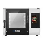 HORNO ELÉCTRICO MIXTO DE CONVECCIÓN Y VAPOR CON MANDOS EN PANTALLA TÁCTIL - Cod. BISTROT 465E - PARA PANADERÍA Y PASTELERÍA - Capacidad bandejas n. 4 cm 40X60 o GN 1/1 - Potencia kW 8 - Alimentación 230/400 V 50/60 Hz - Temperatura max °C 270 - Medidas ex