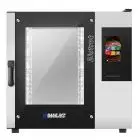 HORNO ELÉCTRICO MIXTO DE CONVECCIÓN Y VAPOR CON MANDOS EN PANTALLA TÁCTIL - Cod. BISTROT 665E - PARA PANADERÍA Y PASTELERÍA - Capacidad bandejas n. 6 cm 40X60 o GN 1/1 - Potencia kW 10 - Alimentación 230 V 50/60 Hz  - Temperatura max °C 270 - Medidas exte
