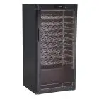 EXPOSITOR REFRIGERADO PARA VINOS - Mod. G-BJ208 - Capacidad de botellas N. 54 de 0,75 Lt - Temperatura diferenciada en cada estante - Temperatura +5/+18 °C - Potencia W 82 - Alimentación monofásica 230V/1/50Hz - Dimensiones cm L 60 x P 60,3 x 126 h - CE